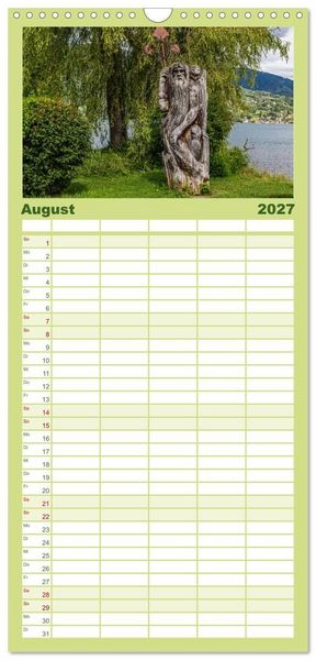 Produktbild: Familienplaner 2027 - Magischer Tegernsee mit 5 Spalten (Wandkalender, 21 x 45 cm) CALVENDO