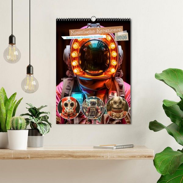 Produktbild: Kosmische Kreationen (Wandkalender 2026 DIN A3 hoch), CALVENDO Monatskalender