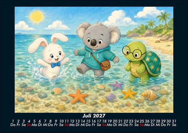 Produktbild: Seesterne und Muscheln 2027 Fotokalender DIN A5