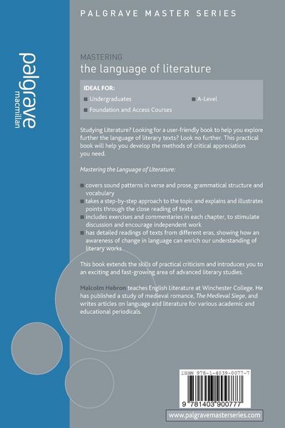 Produktbild: Mastering the Language of Literature
