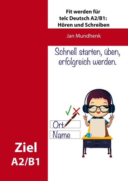 Produktbild: Fit werden f&uuml;r telc Deutsch A2/B1: H&ouml;ren und Schreiben