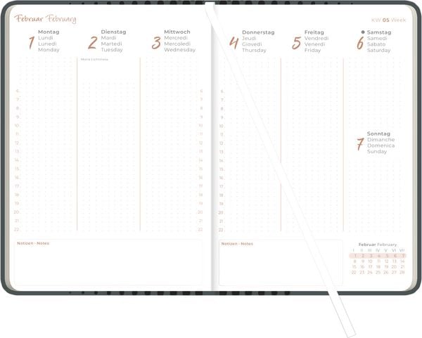Produktbild: Lady Journal Grande Deluxe Anthrazit 2027