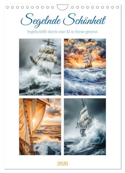 Produktbild: Segelnde Sch&ouml;nheit (Wandkalender 2026 DIN A4 hoch), CALVENDO Monatskalender
