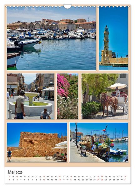 Produktbild: Kreta - Historische St&auml;dte und Bilderbuchd&ouml;rfer (Wandkalender 2026 DIN A3 hoch), CALVENDO Monatskalender