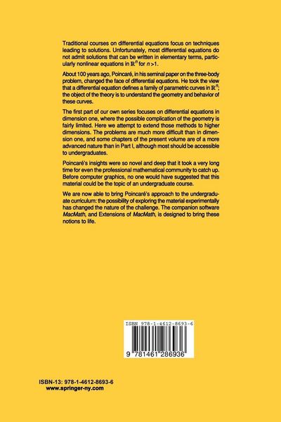 Produktbild: Differential Equations: A Dynamical Systems Approach