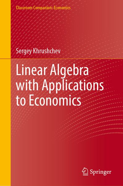 Produktbild: Linear Algebra with Applications to Economics