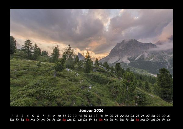 Produktbild: Bergige Welten 2026 Fotokalender DIN A3