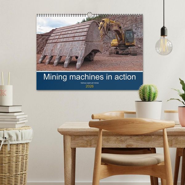 Produktbild: Mining machines in action - Various open-pit mines (Wall Calendar 2026 DIN A3 landscape), CALVENDO 12 Month Wall Calendar