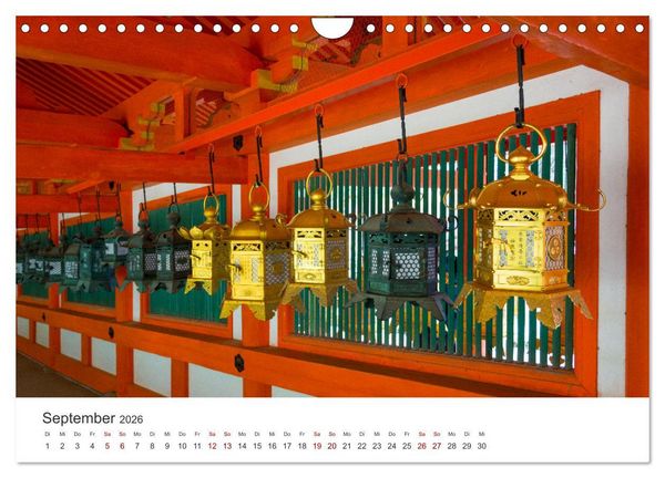 Produktbild: Tempel in Japan (Wandkalender 2026 DIN A4 quer), CALVENDO Monatskalender