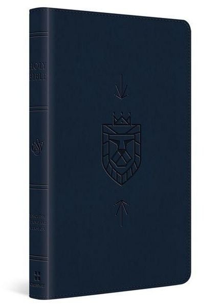 Produktbild: ESV Kid's Bible, Thinline, Red Letter (Trutone, Dark Blue, Lion of Judah Design)