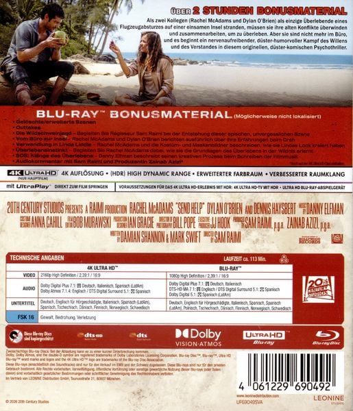 Produktbild: Send Help (4K Ultra HD) (+ Blu-ray)