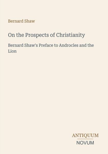 Produktbild: On the Prospects of Christianity