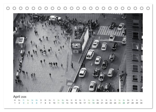 Produktbild: New York in schwarz weiss (Tischkalender 2026 DIN A5 quer), CALVENDO Monatskalender