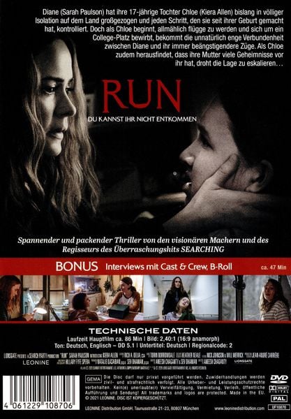 Produktbild: Run - Du kannst ihr nicht entkommen