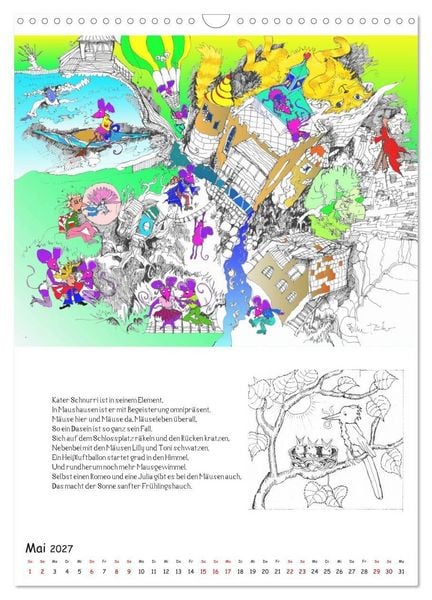 Produktbild: Ein phantastischer Katzenkalender: Magisches Katzenland (Wandkalender 2027 DIN A3 hoch), CALVENDO Monatskalender