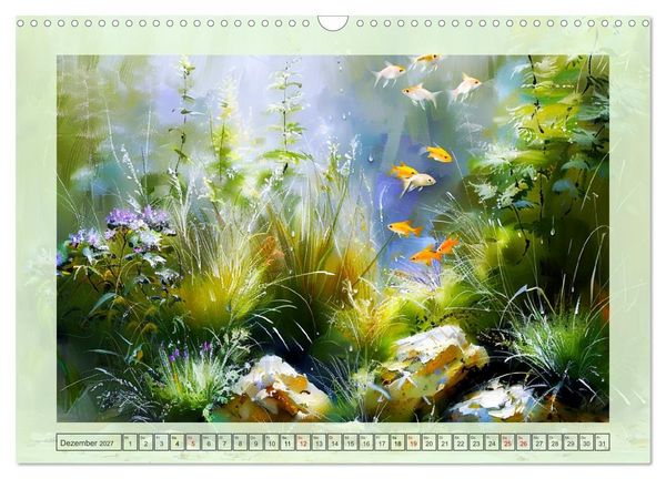 Produktbild: Aquascaping. Malerische Aquariumlandschaften (Wandkalender 2027 DIN A3 quer), CALVENDO Monatskalender