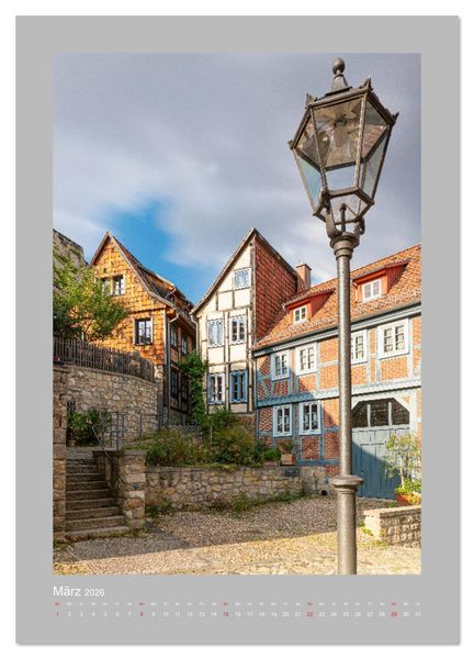 Produktbild: Quedlinburg - K&ouml;nigspfalz & Mitglied der Hanse (Wandkalender 2026 DIN A2 hoch), CALVENDO Monatskalender