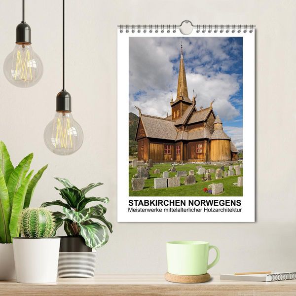 Produktbild: Stabkirchen Norwegens - Meisterwerke mittelalterlicher Holzarchitektur (Wandkalender 2026 DIN A4 hoch), CALVENDO Monatskalender