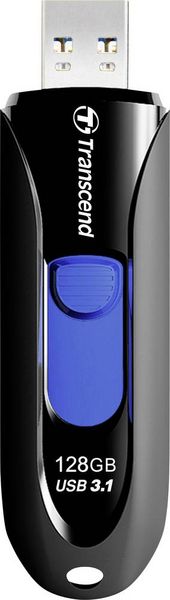 Produktbild: Transcend JetFlash&reg; 790 USB-Stick 128 GB Schwarz, Blau TS128GJF790K USB-A (USB 3.1 Gen 1)
