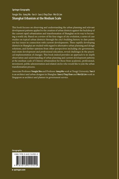 Produktbild: Shanghai Urbanism at the Medium Scale