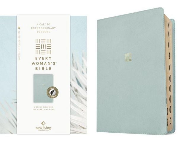 Produktbild: NLT Every Woman's Bible, Filament Enabled (Leatherlike, Sky Blue, Indexed, Red Letter)