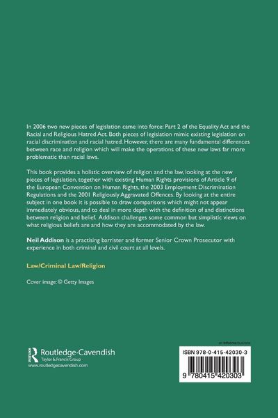 Produktbild: Religious Discrimination and Hatred Law
