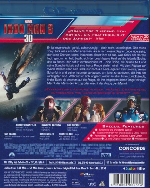 Produktbild: Iron Man 3 (inkl. 2D-Version)