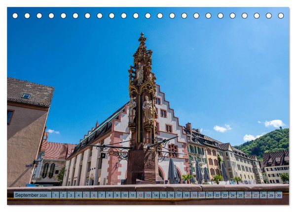 Produktbild: Freiburg im Breisgau - Die Schwarzwaldmetropole (Tischkalender 2026 DIN A5 quer), CALVENDO Monatskalender