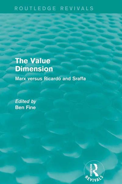 Produktbild: The Value Dimension (Routledge Revivals)