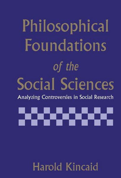 Produktbild: Philosophical Foundations of the Social Sciences