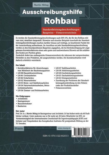 Produktbild: Ausschreibungshilfe Rohbau