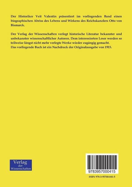 Produktbild: Bismarck und seine Zeit
