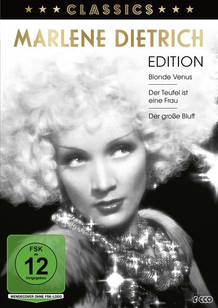 Produktbild: Marlene Dietrich Edition: Blonde Venus / Der Teufel ist eine Frau / Der gro&szlig;e Bluff (3 Filme auf 3 DVDs)