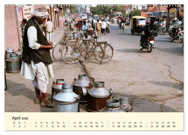Produktbild: Alltagsleben in Indien (hochwertiger Premium Wandkalender 2026 DIN A2 quer), Kunstdruck in Hochglanz