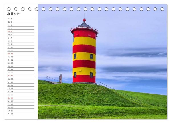 Produktbild: Ostfriesland - zwischen Watt und Moor (Tischkalender 2026 DIN A5 quer), CALVENDO Monatskalender