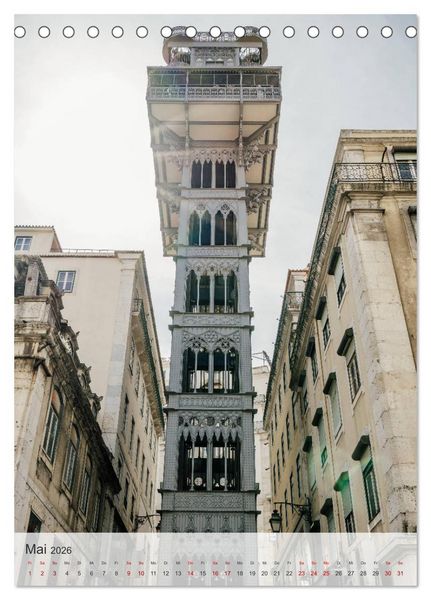 Produktbild: Lissabon Perspektiven (Tischkalender 2026 DIN A5 hoch), CALVENDO Monatskalender