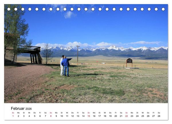 Produktbild: Colorado, USA - Ausflugsziele rund um Colorado Springs (Tischkalender 2026 DIN A5 quer), CALVENDO Monatskalender