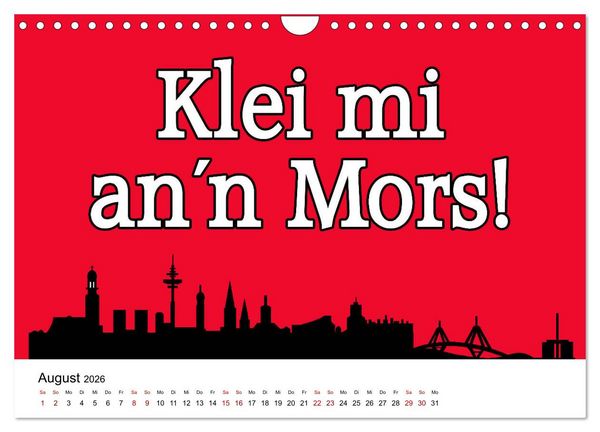 Produktbild: Hamburger Schnack (Wandkalender 2026 DIN A4 quer), CALVENDO Monatskalender