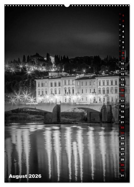 Produktbild: FLORENZ SCHWARZWEI&szlig; (Wandkalender 2026 DIN A2 hoch), CALVENDO Monatskalender