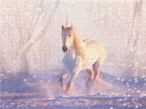 Produktbild: CALVENDO Puzzle Mein Einhorn | 1000 Teile Lege-Gr&ouml;&szlig;e 64x48cm Foto-Puzzle f&uuml;r gl&uuml;ckliche Stunden