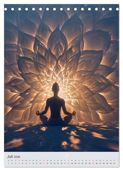 Produktbild: Spirituelle Reise (Tischkalender 2026 DIN A5 hoch), CALVENDO Monatskalender