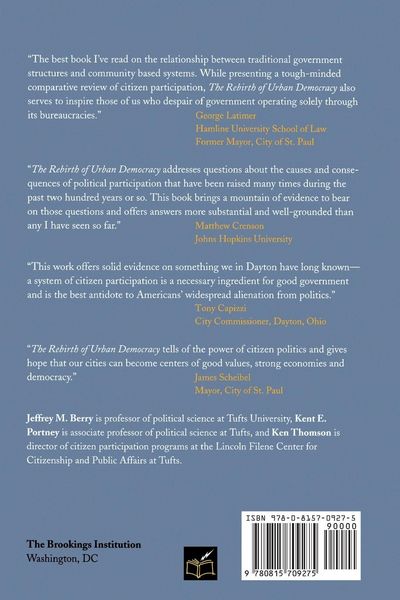 Produktbild: Rebirth of Urban Democracy