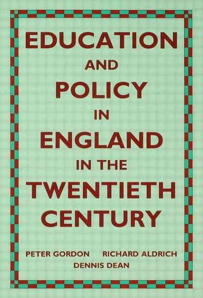 Produktbild: Aldrich, R: Education and Policy in England in the Twentieth