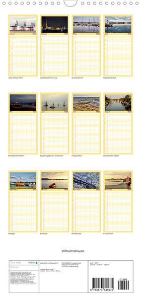 Produktbild: Wilhelmshaven - Familienplaner hoch (Wandkalender 2022 , 21 cm x 45 cm, hoch)