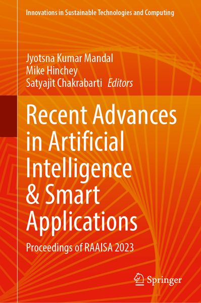 Produktbild: Recent Advances in Artificial Intelligence and Smart Applications
