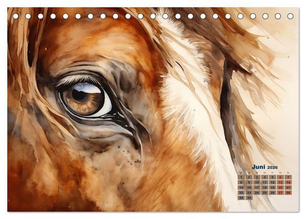 Produktbild: Kraftpakete in Aquarell (Tischkalender 2026 DIN A5 quer), CALVENDO Monatskalender