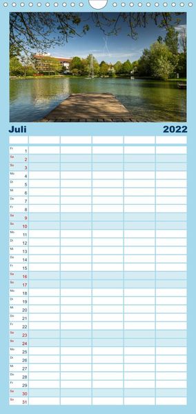 Produktbild: Familienplaner Unterhaching (Wandkalender 2022 , 21 cm x 45 cm, hoch)