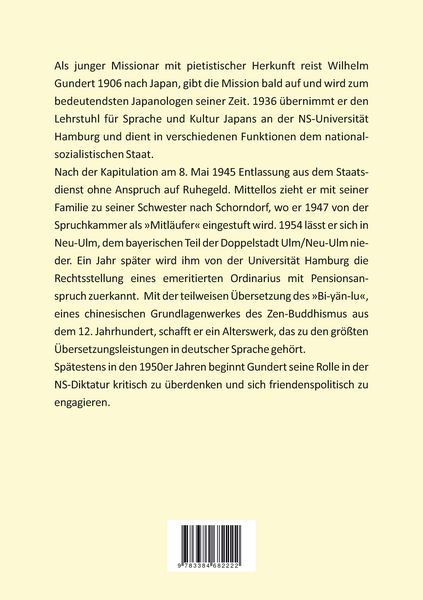 Produktbild: Der Japanologe Wilhelm Gundert