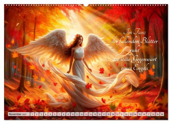 Produktbild: Wenn Engel tr&auml;umen (hochwertiger Premium Wandkalender 2027 DIN A2 quer), Kunstdruck in Hochglanz