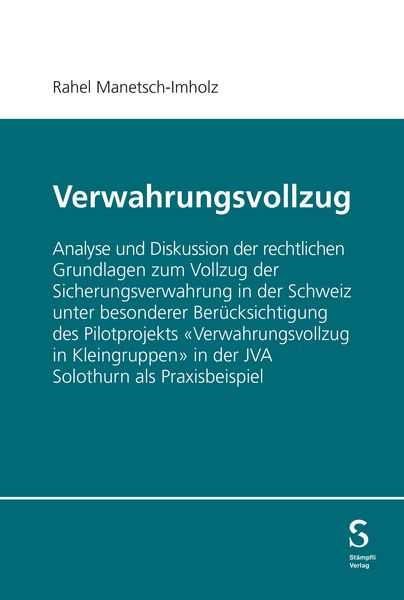 Produktbild: Verwahrungsvollzug